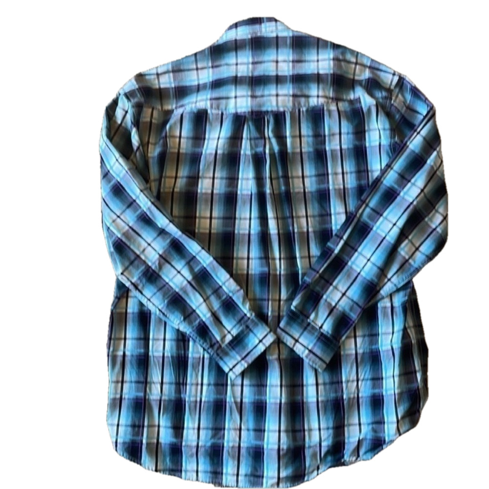 Stetson Mens XL Plaid Western Style Shirt - Picture 3 of 6